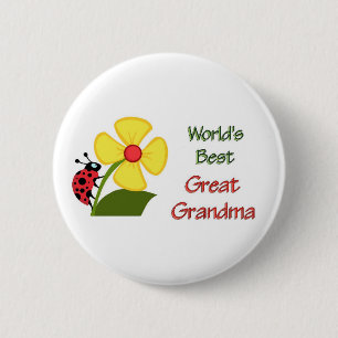 Badge Rond 5 Cm Monde meilleur grand grand-mère
