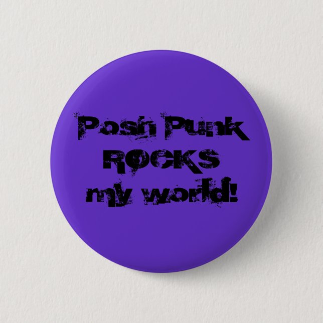Badge Rond 5 Cm Monde snob de PunkROCKSmy ! (Devant)