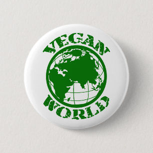 Badge Rond 5 Cm Monde végétalien