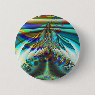 Badge Rond 5 Cm Mondes intérieurs de fractale