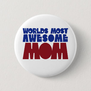 Badge Rond 5 Cm Mondes les plus merveilleux maman