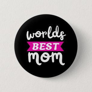 Badge Rond 5 Cm Mondes meilleure maman