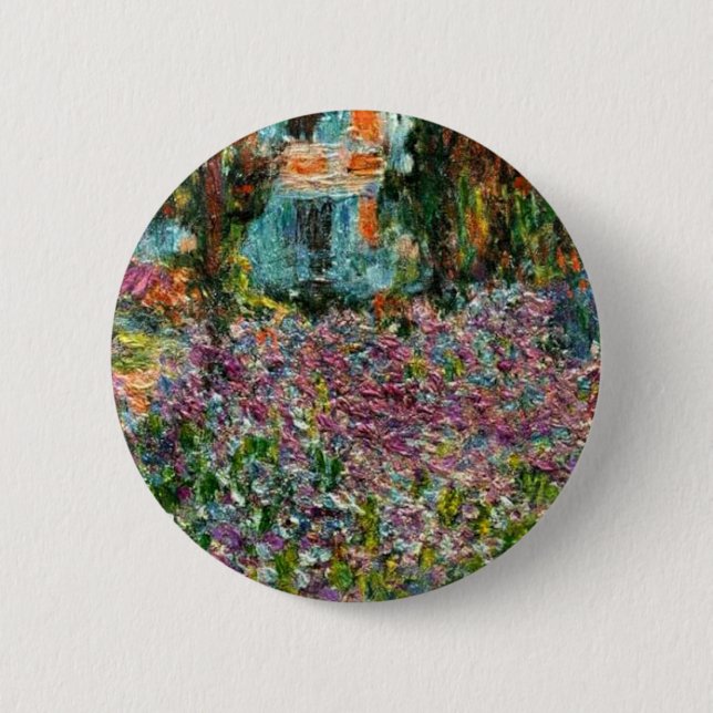 Badge Rond 5 Cm Monet Le jardin de l'artiste à Giverny (Devant)