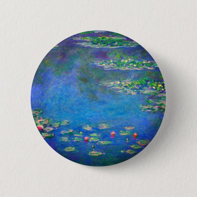Badge Rond 5 Cm Monet Water Lilies 1906 (Devant)