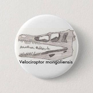 Badge Rond 5 Cm Mongoliensis de Velociraptor