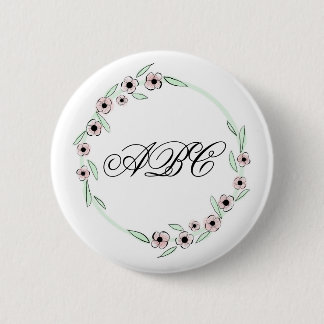 Badge Rond 5 Cm Monogramme