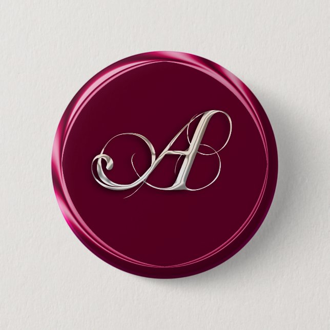 Badge Rond 5 Cm monogramme (Devant)