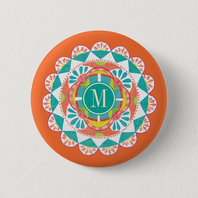 Badge Rond 5 Cm Monogramme| Comme Frida IV (Devant)