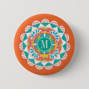 Badge Rond 5 Cm Monogramme Comme Frida IV
