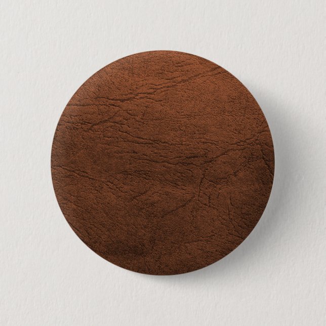 Badge Rond 5 Cm Monogramme en cuir Brown de texture (Devant)