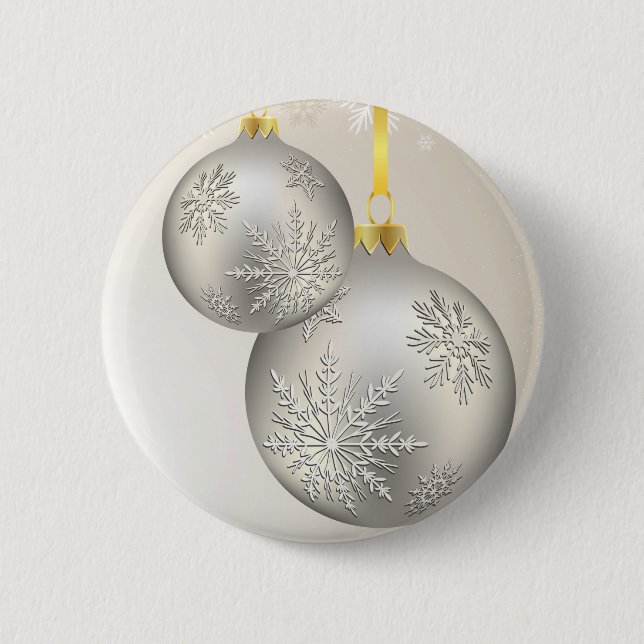 Badge Rond 5 Cm Monogramme fin Cool mignon fille rétro Floral (Devant)