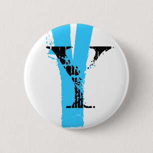 Badge Rond 5 Cm monogramme Y