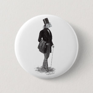 Badge Rond 5 Cm Monsieur de lovecraft d'Innsmouth