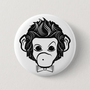 Badge Rond 5 Cm monsieur monkey
