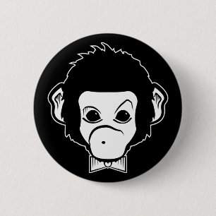 Badge Rond 5 Cm monsieur monkey