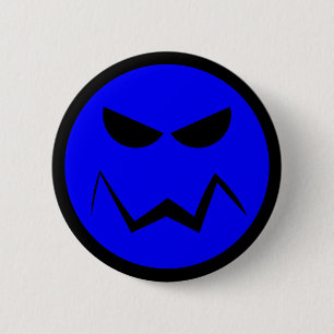 Badge Rond 5 Cm Monsieur moyen Face Button