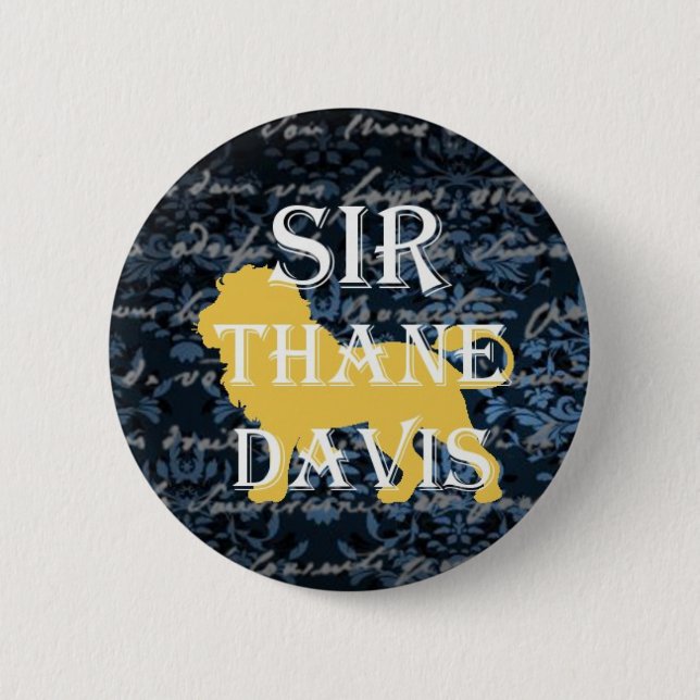 Badge Rond 5 Cm Monsieur Thane Davis Button (Devant)
