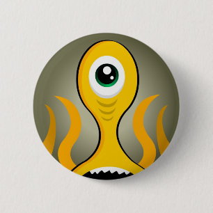 Badge Rond 5 Cm Monstre des profondeurs de la mer