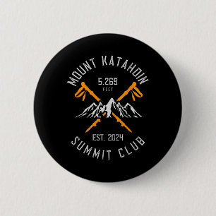 Badge Rond 5 Cm Mont Katahdin Randonnée Est 2024 