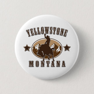 Badge Rond 5 Cm Mont Yellowstone