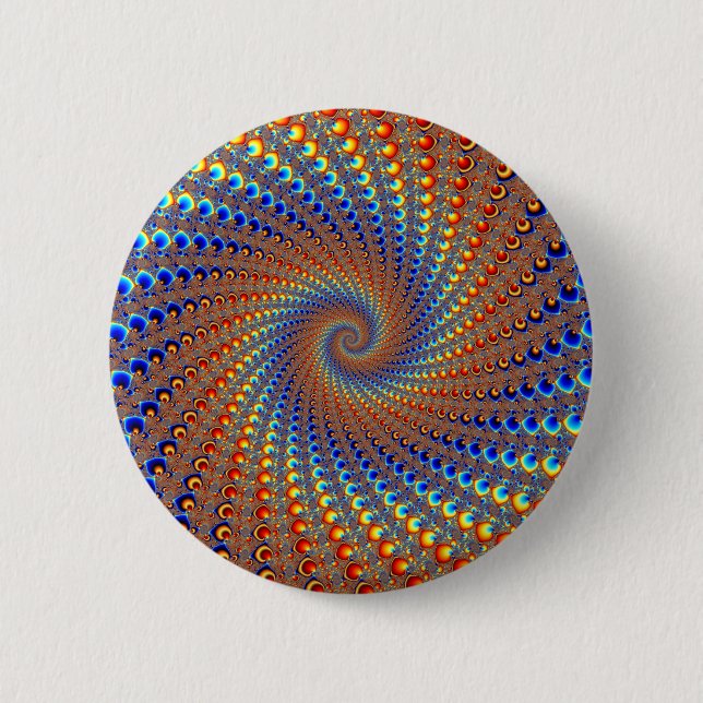 Badge Rond 5 Cm Monterey Fractal Art (Devant)
