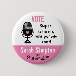 Badge Rond 5 Cm Montez à la carte - Faites votre compte de vote! É
