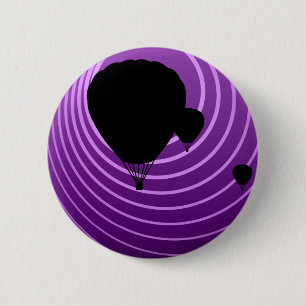 Badge Rond 5 Cm montgolfières