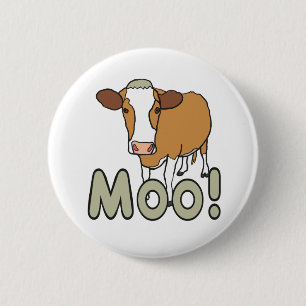 Badge Rond 5 Cm Moo Cow