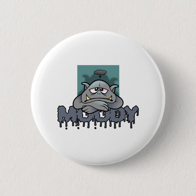 Badge Rond 5 Cm Moody (Devant)
