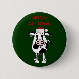 Badge Rond 5 Cm MOOryChristmas ! Bouton