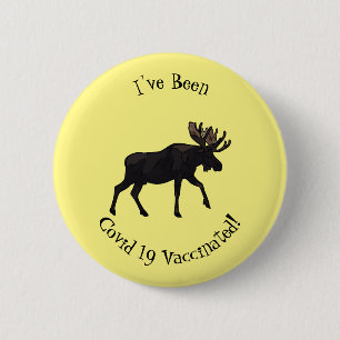 Badge Rond 5 Cm Moose cartoon illustration