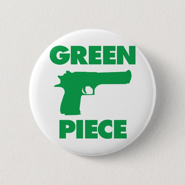 Badge Rond 5 Cm Morceau vert (Devant)