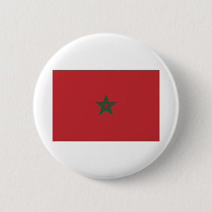 Badge Rond 5 Cm Morocco Flag