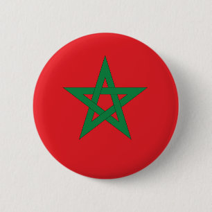 Badge Rond 5 Cm morocco flag