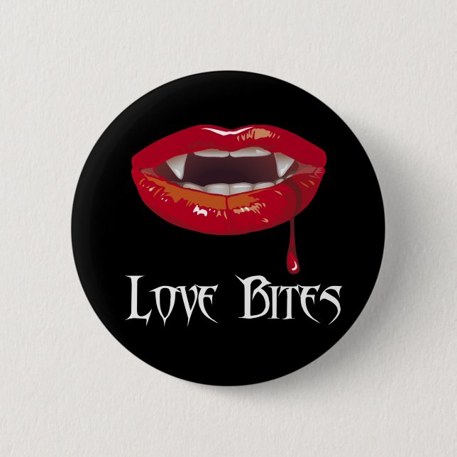 Badge Rond 5 Cm Morsures d'amour (Devant)