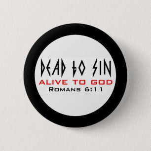 Badge Rond 5 Cm Morts à sin