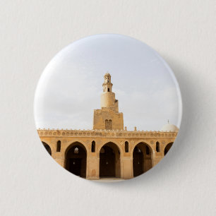 Badge Rond 5 Cm Mosquée Ibn Tulun Le Caire Égypte