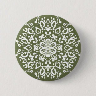 Badge Rond 5 Cm Moss Mandala