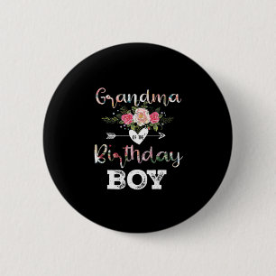 Badge Rond 5 Cm Mother Art Grand-mère d'un garçon d'anniversaire