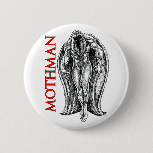 Badge Rond 5 Cm Mothman