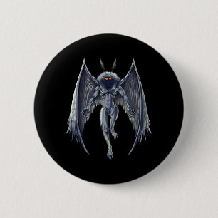 Badge Rond 5 Cm Mothman Cryptid Creator