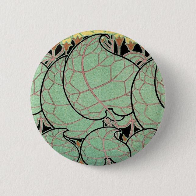 Badge Rond 5 Cm Motif #10 de Nouveau d'art (Devant)