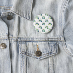 Badge Rond 5 Cm Motif arc-en-ciel aquarelle