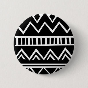 Badge Rond 5 Cm Motif aztèque