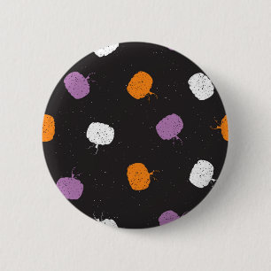 Badge Rond 5 Cm motif citrouille