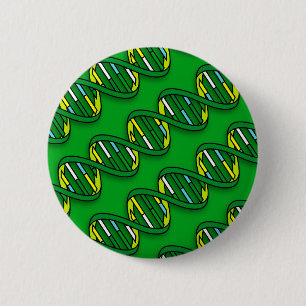 Badge Rond 5 Cm Motif d'ADN Science Médicale