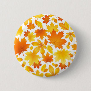 Badge Rond 5 Cm Motif d'automne