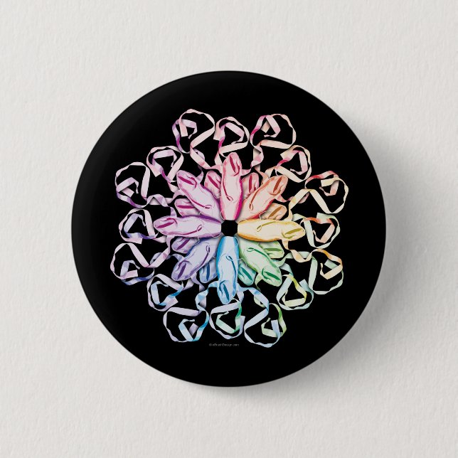 Badge Rond 5 Cm Motif de ballet (spectral) (Devant)