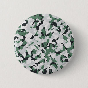 Badge Rond 5 Cm Motif de camouflage vert