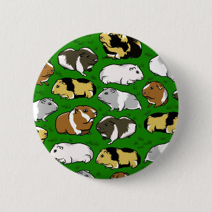 Badge Rond 5 Cm Motif de cobaye de dessin